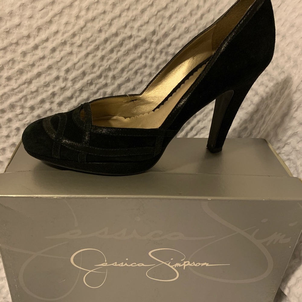 Jessica Simpson suede heels